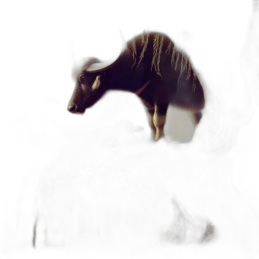 animal, creature, dragon, hair, photorealistic, concept art, 3d render, fantasy art transparent PNG cut-out