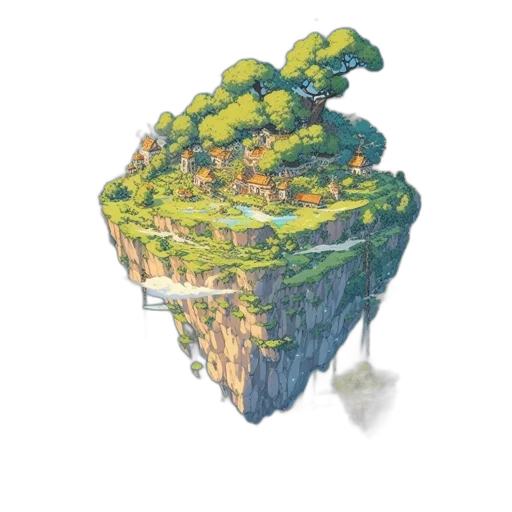 crown, tree, robot, dragon, 3d render, concept art, pixel art, fantasy art transparent PNG cut-out