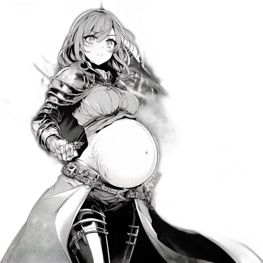 sword, weapon, staff, jacket, concept art, fantasy art, comic book art, anime transparent PNG cut-out