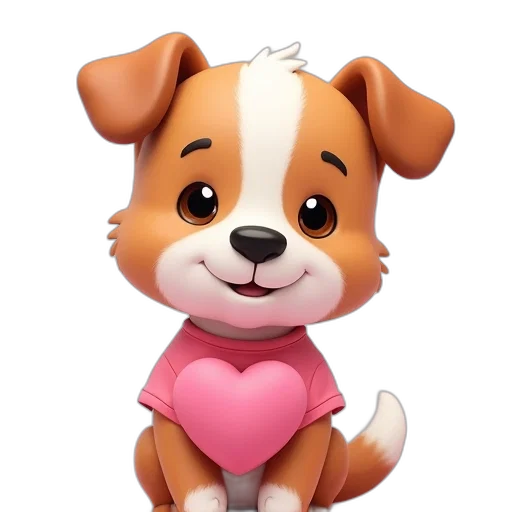 animal, staff, 3d render, cartoon transparent PNG cut-out