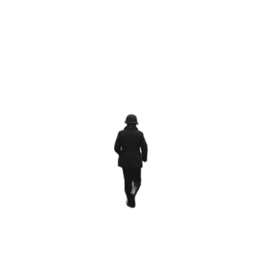 jacket, robot, staff, creature transparent PNG cut-out
