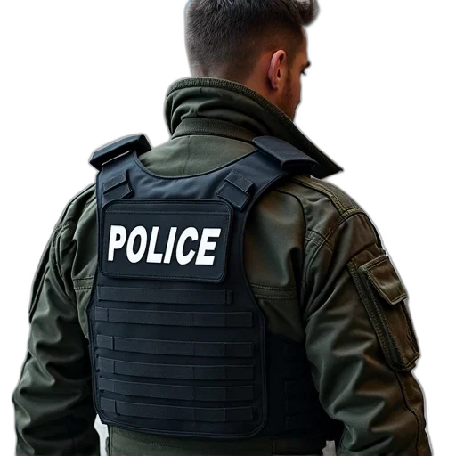 jacket, weapon, staff, face, concept art, ballistic, style, vests transparent PNG cut-out