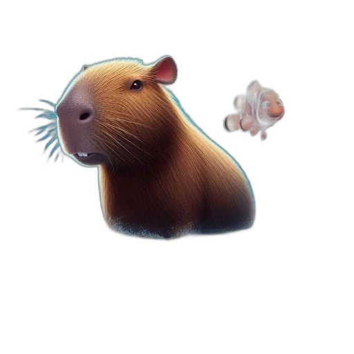 animal, creature, staff, hair, concept art, 3d render, photorealistic, pixel art transparent PNG cut-out