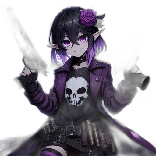 weapon, staff, jacket, fantasy art, concept art, pixel art, anime, dark transparent PNG cut-out