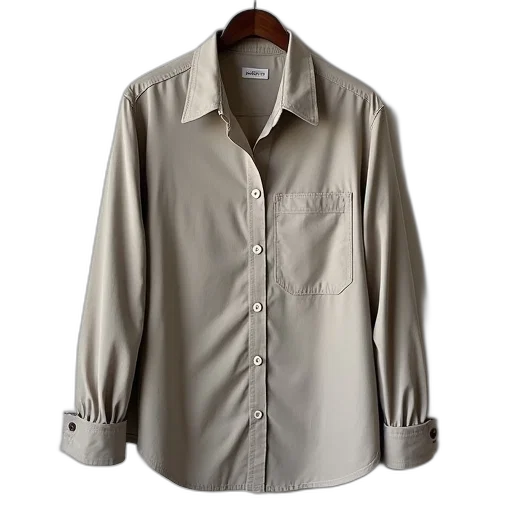 jacket, earth tones, shirt, which, has, roll, tab, collar transparent PNG cut-out