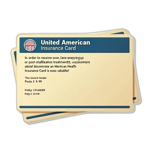 digital, illustration, health, insurance, card, name, united, american transparent PNG cut-out