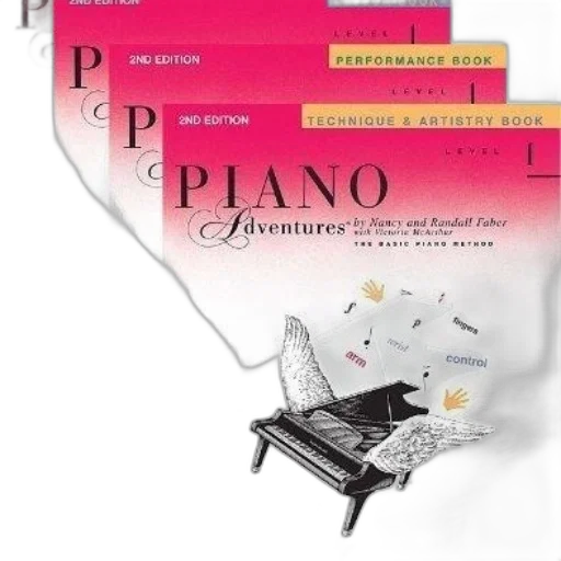 image, shows, four, books, titled, piano, adventures, nancy transparent PNG cut-out
