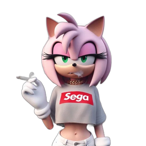 animal, jacket, dress, 3d render, concept art, vaporwave, cartoon, animated transparent PNG cut-out