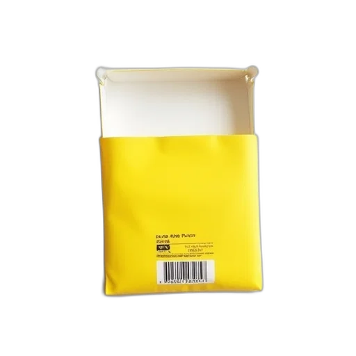 dress, jacket, mask, golden, yellow, package, barcode, text transparent PNG cut-out