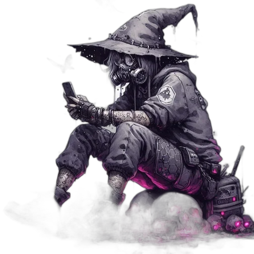 staff, hat, sword, weapon, fantasy art, concept art, cyberpunk, pixel art transparent PNG cut-out