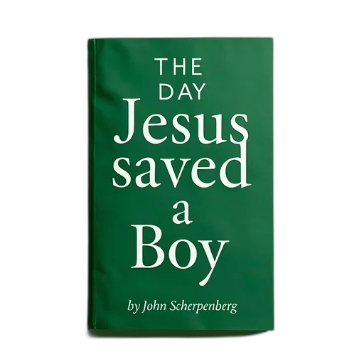 green, book, cover, title, day, jesus, saved, boy transparent PNG cut-out