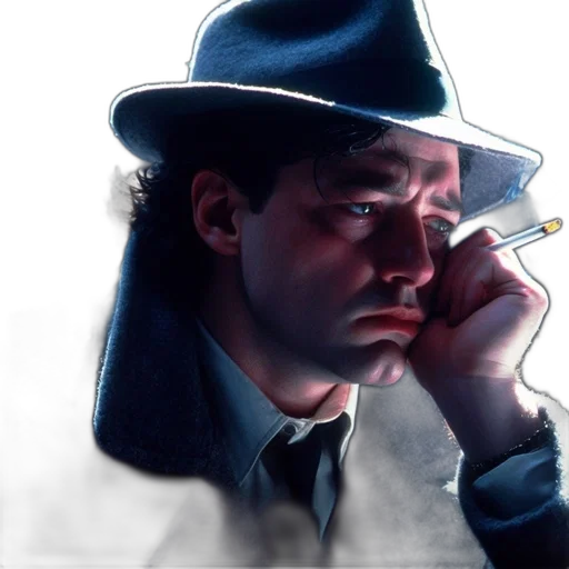 hat, face, staff, jacket, photorealistic, concept art, comic book art, oil painting transparent PNG cut-out