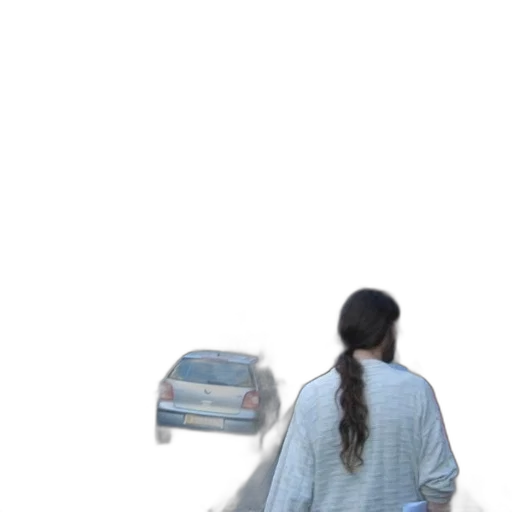 hair, car, jacket, dress, 3d render, vaporwave, concept art, photorealistic transparent PNG cut-out