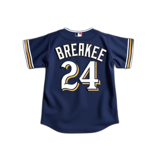 milwaukee, brewers, fanatics, framed, black, team, logo, jersey transparent PNG cut-out