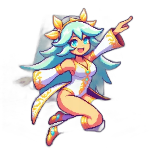 staff, pixel art, anime, concept art, watercolor, pastel, monochrome, pixel transparent PNG cut-out