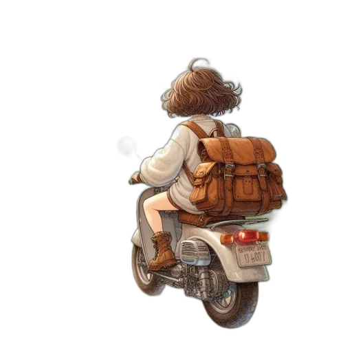 jacket, concept art, watercolor, pixel art, photorealistic, earth tones, red, girl transparent PNG cut-out
