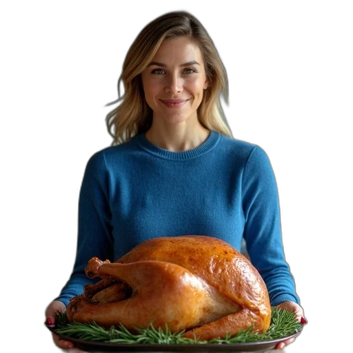 food, animal, dress, face, woman, blue, sweater, standing transparent PNG cut-out