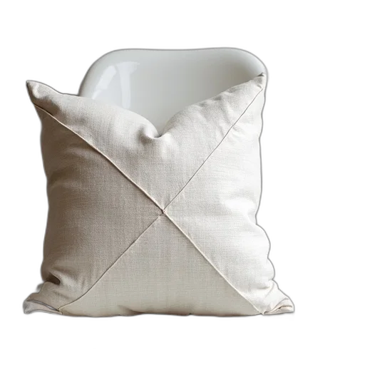 furniture, jacket, 3d render, monochrome, white, cushion, geometric, pattern transparent PNG cut-out
