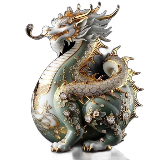 dragon, creature, concept art, fantasy art, 3d render, photorealistic, monochrome, intricately transparent PNG cut-out
