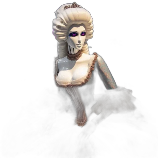 mask, face, staff, creature, concept art, fantasy art, 3d render, pixel art transparent PNG cut-out