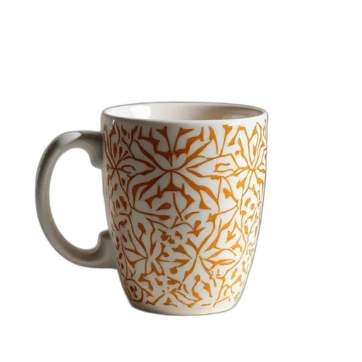 3d render, photorealistic, pattern, design, coffee, mugs transparent PNG cut-out