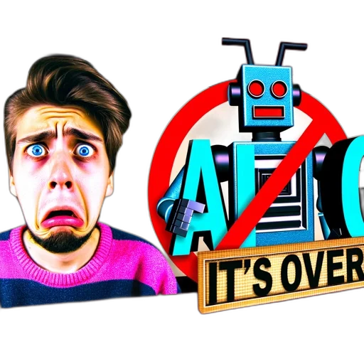 robot, 3d render, concept art, vaporwave, concerned-looking, young, man, pink-and-blue transparent PNG cut-out