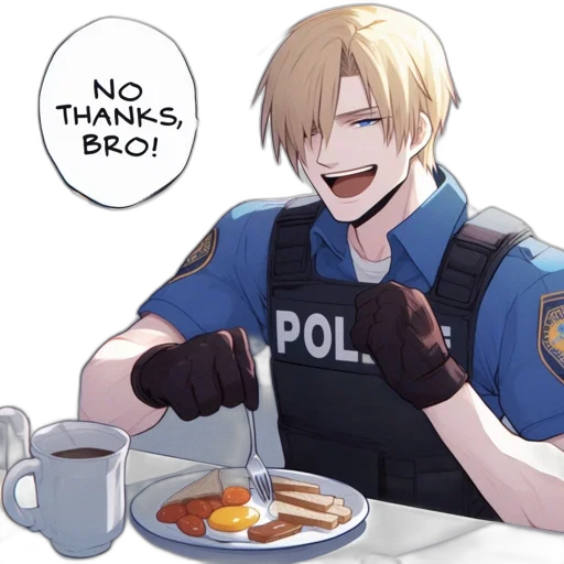 food, weapon, anime, concept art, pixel art, cartoon, animated, cop transparent PNG cut-out