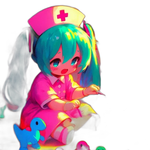 staff, robot, pixel art, concept art, 3d render, fantasy art, colorful, neon transparent PNG cut-out