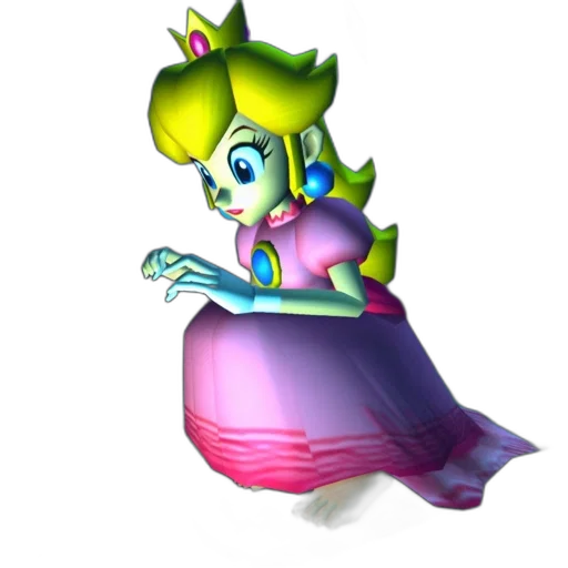 crown, dress, staff, weapon, 3d render, concept art, vaporwave, pixel art transparent PNG cut-out