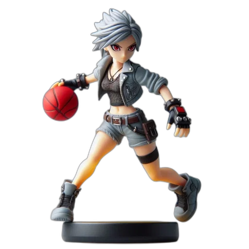 3d render, concept art, animated, character, stands, dynamic, pose, holding transparent PNG cut-out