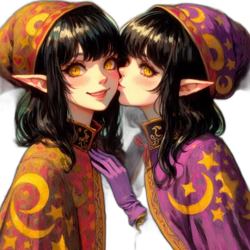mask, fantasy art, watercolor, oil painting transparent PNG cut-out