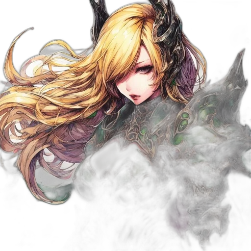 dragon, mask, staff, weapon, fantasy art, concept art, watercolor, anime transparent PNG cut-out