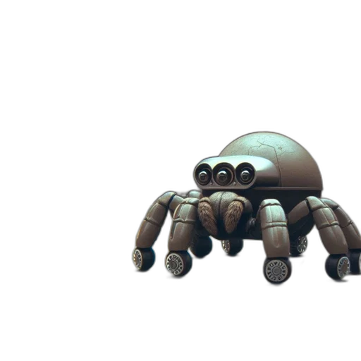 robot, creature, animal, mask, 3d render, concept art, pixel art, fantasy art transparent PNG cut-out