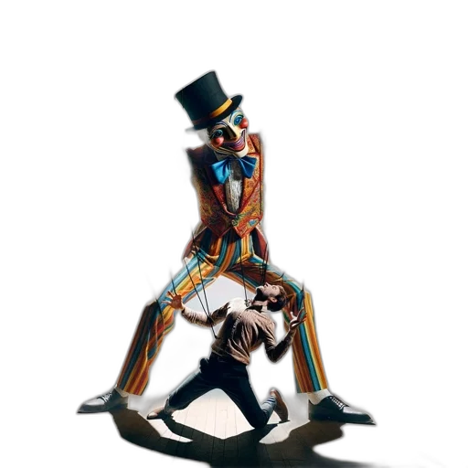 robot, staff, mask, hat, concept art, 3d render, pixel art, fantasy art transparent PNG cut-out