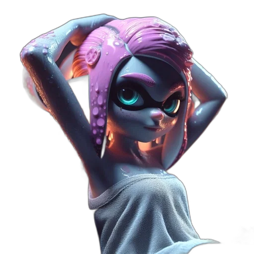 mask, robot, dress, creature, concept art, cyberpunk, comic book art, 3d render transparent PNG cut-out