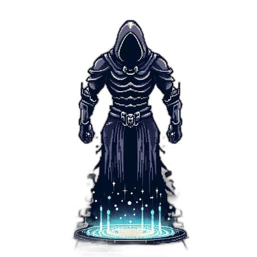 staff, creature, robot, jacket, concept art, pixel art, fantasy art, comic book art transparent PNG cut-out