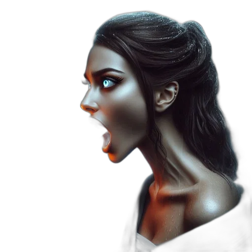 face, mask, creature, robot, photorealistic, concept art, fantasy art, 3d render transparent PNG cut-out