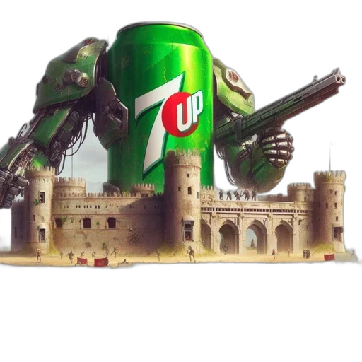dragon, weapon, robot, bottle, concept art, 3d render, fantasy art, photorealistic transparent PNG cut-out