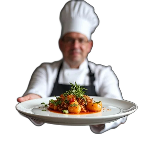 food, staff, hat, crown, photorealistic, 3d render, chef, person transparent PNG cut-out
