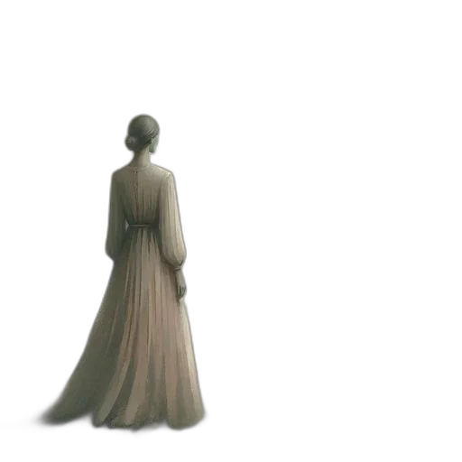 dress, staff, robot, crown, 3d render, concept art, pixel art, photorealistic transparent PNG cut-out