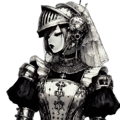 crown, mask, sword, dress, fantasy art, concept art, comic book art, photorealistic transparent PNG cut-out