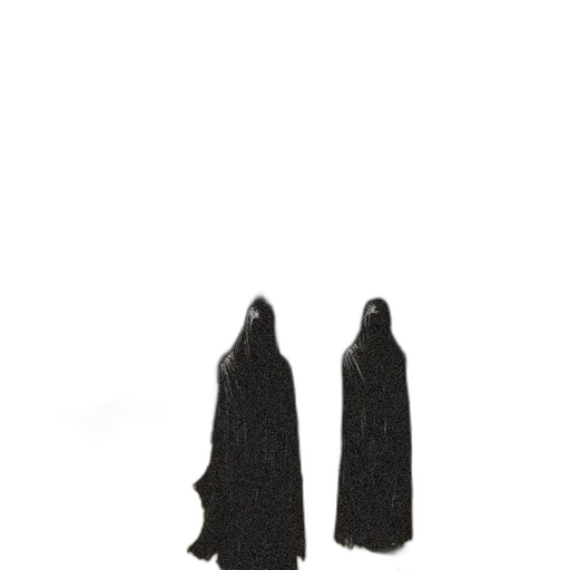 dress, jacket, staff, mask, concept art, 3d render, pixel art, fog transparent PNG cut-out