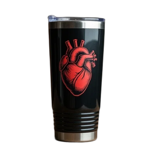 bottle, 3d render, heart, survivor transparent PNG cut-out