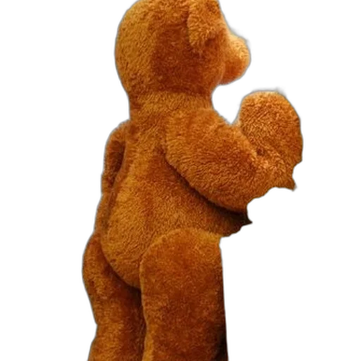 staff, animal, jacket, creature, 3d render, large, brown, teddy transparent PNG cut-out