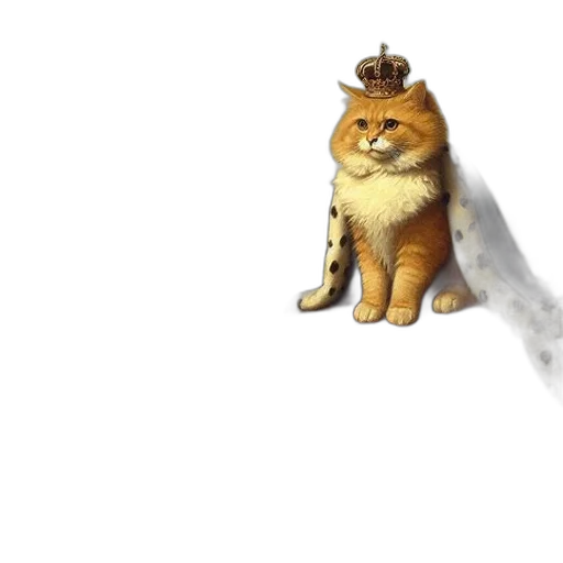 crown, hat, staff, animal, concept art, 3d render, watercolor, fantasy art transparent PNG cut-out