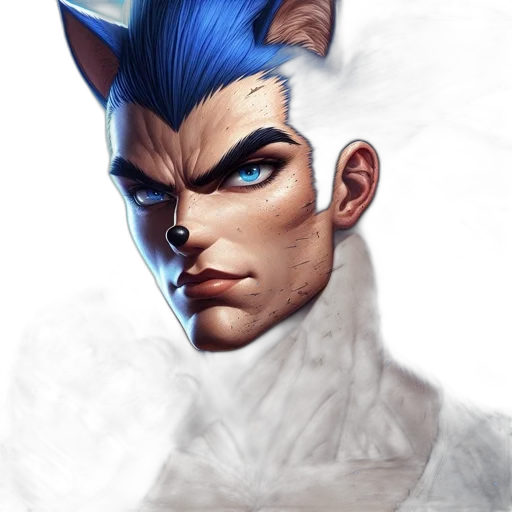 face, staff, mask, fantasy art, concept art, comic book art, photorealistic, blue transparent PNG cut-out