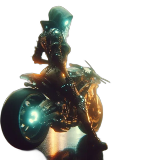 robot, jewelry, weapon, crown, 3d render, concept art, fantasy art, cyberpunk transparent PNG cut-out