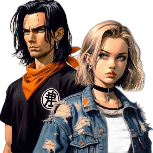jacket, face, comic book art, concept art, anime, cyberpunk, outer space, fire transparent PNG cut-out