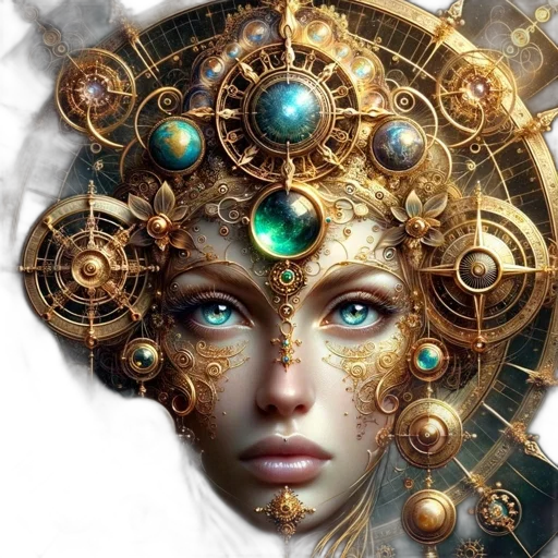 jewelry, crown, mask, face, fantasy art, concept art, photorealistic, cyberpunk transparent PNG cut-out