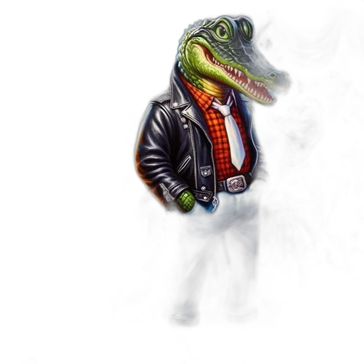 jacket, dragon, creature, animal, concept art, photorealistic, pixel art, fantasy art transparent PNG cut-out